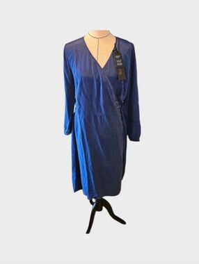 NWT Alp N Rock Maya Wrap Dress Pacific Blue - XL